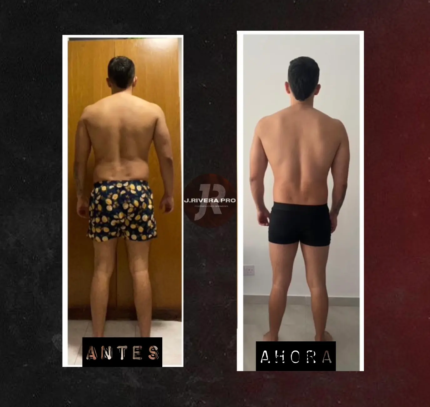 Antes y después de un cliente de J Rivera Pro