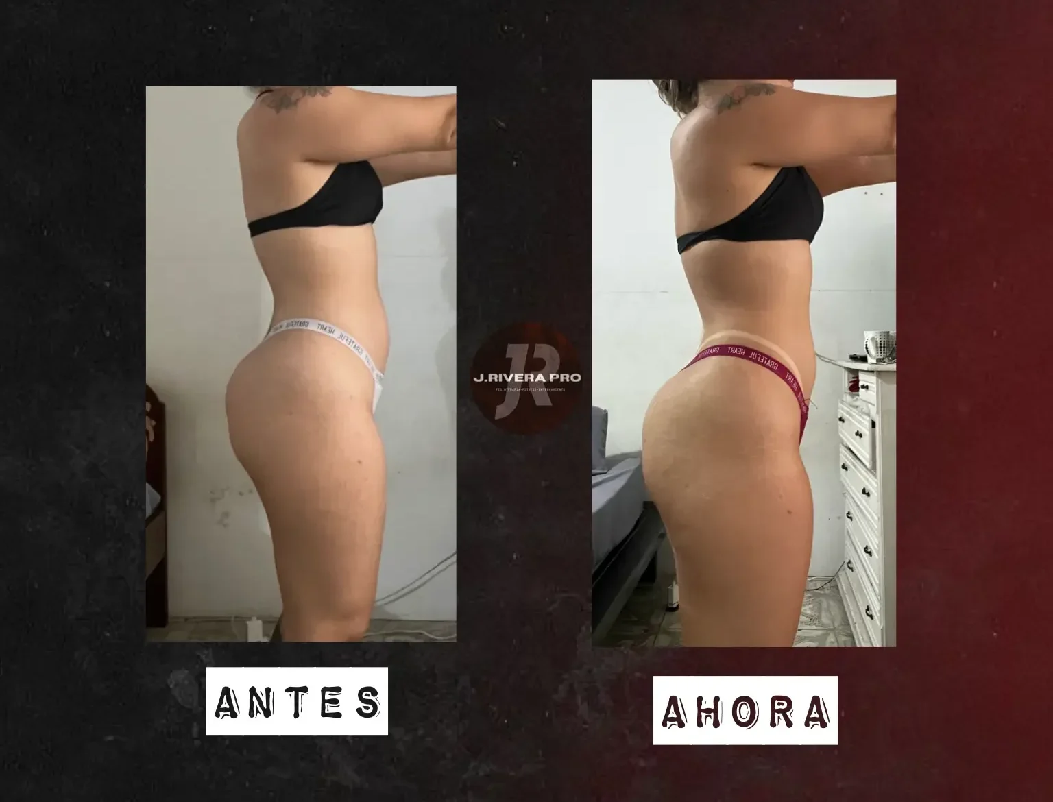 Antes y después de un cliente de J Rivera Pro