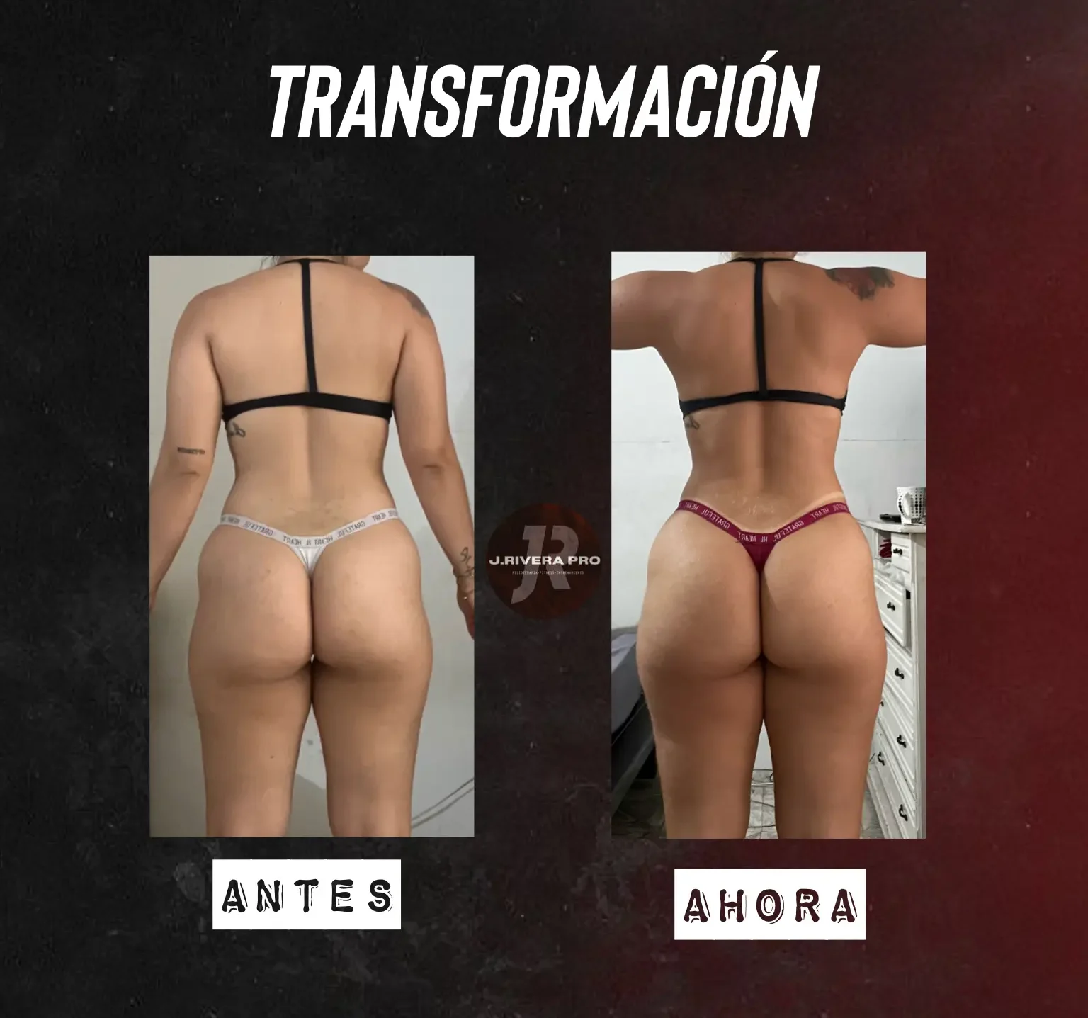 Antes y después de un cliente de J Rivera Pro